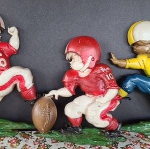 1970s Sexton Football Wall Plaques